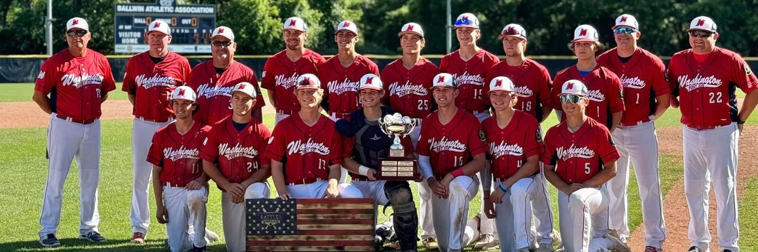 Post 218 Baseball banner