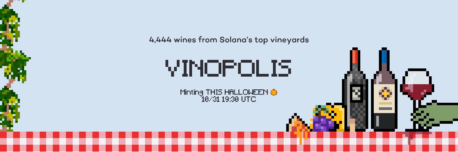 Vinopolis NFT | MINTING NOW on Solana 🎃🍷 banner