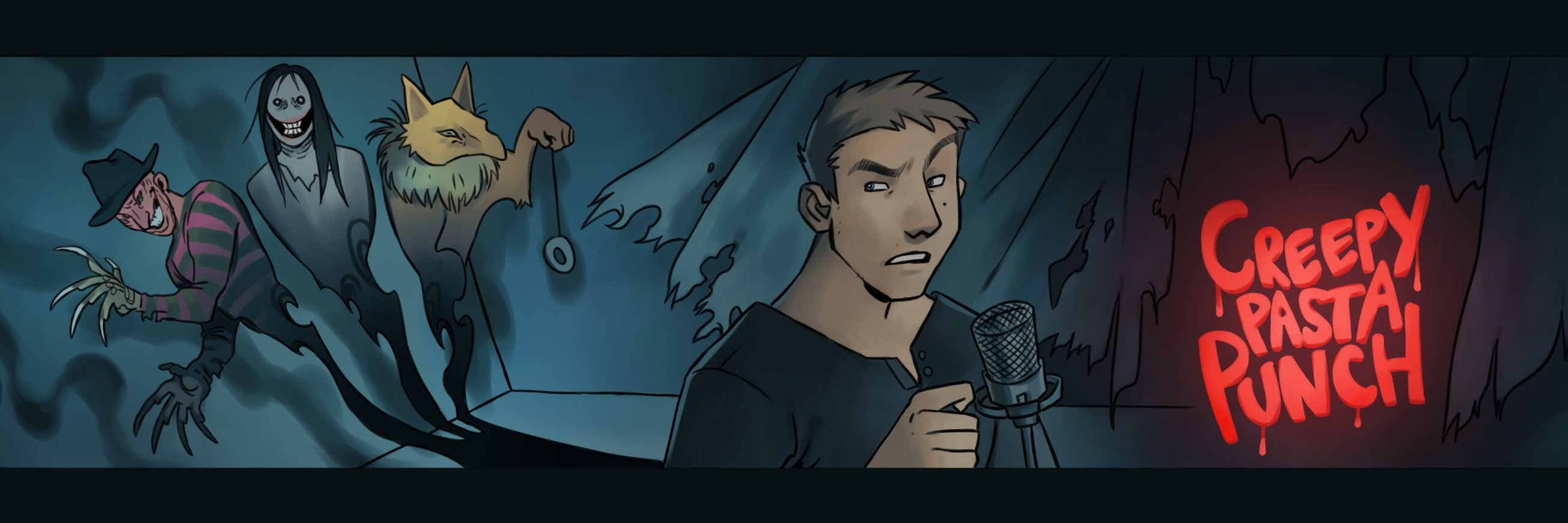 CreepyPastaPunch 💙💛 banner