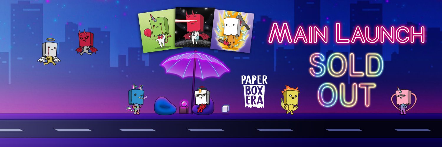 PaperBoxEra CNFT | Main Launch | SOLD OUT banner