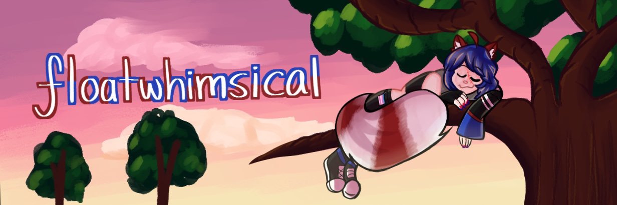 Floatwhimsical Red Panda Vtuber 🏳️‍⚧️ FREE 🇵🇸 banner