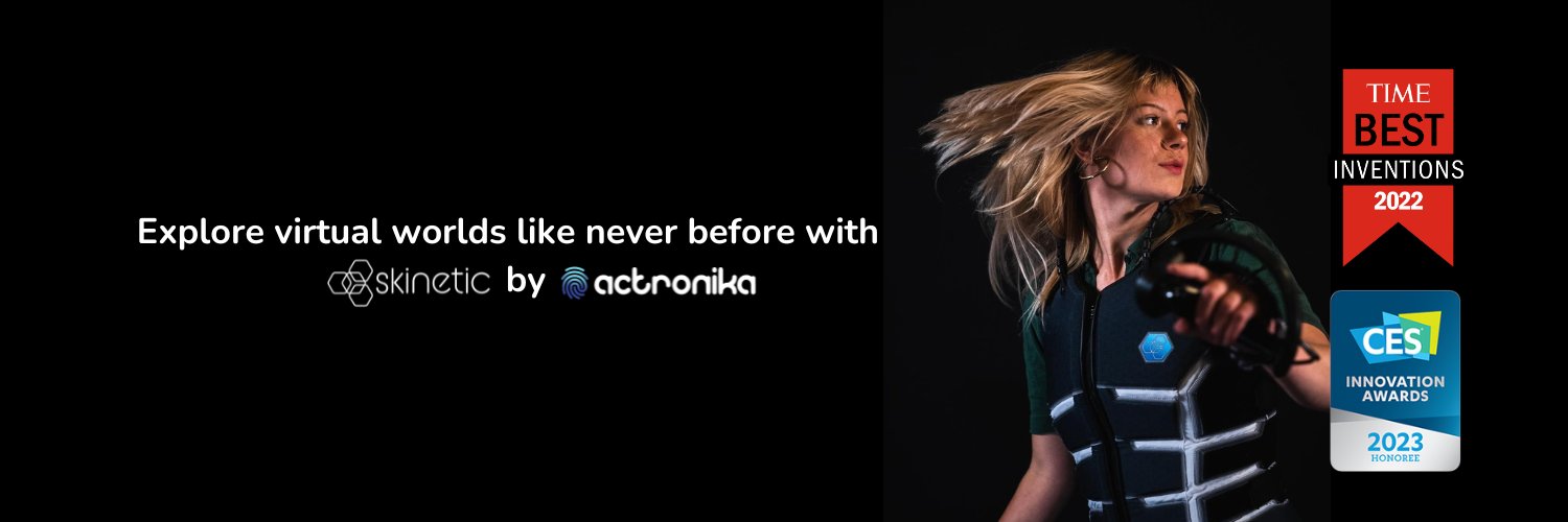 Skinetic - Feel the difference with HD Haptics banner