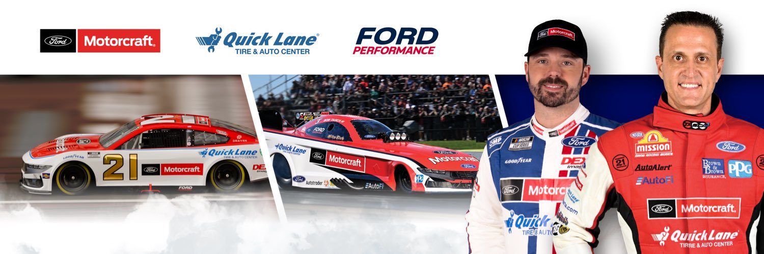 Motorcraft/Quick Lane Racing banner