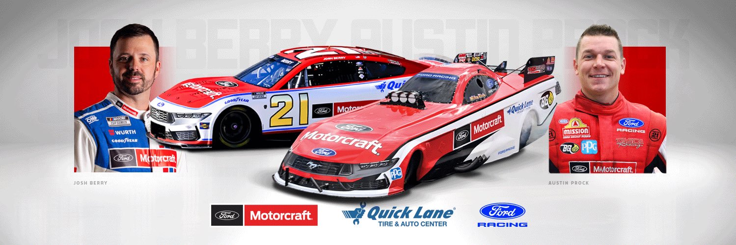 Motorcraft/Quick Lane Racing banner