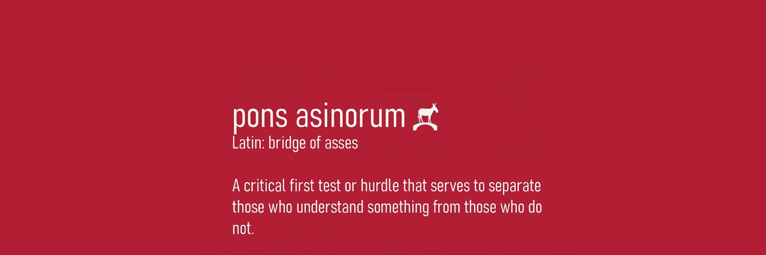 Pons Asinorum's banner