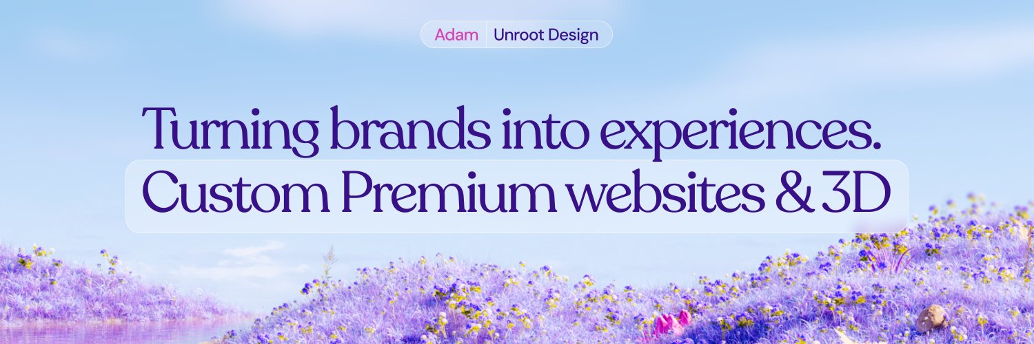 Adam 🌿 Unroot.design banner