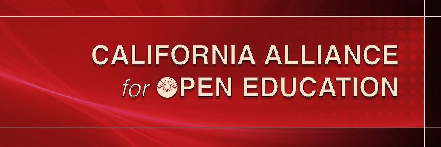 California Alliance for Open Education banner