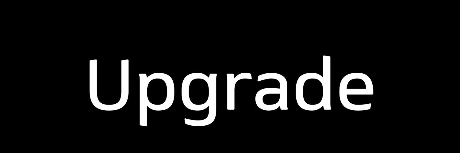 Upgrade banner