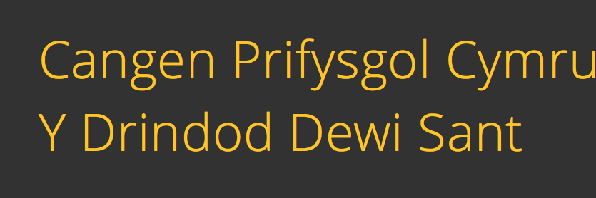 Cangen y Drindod banner