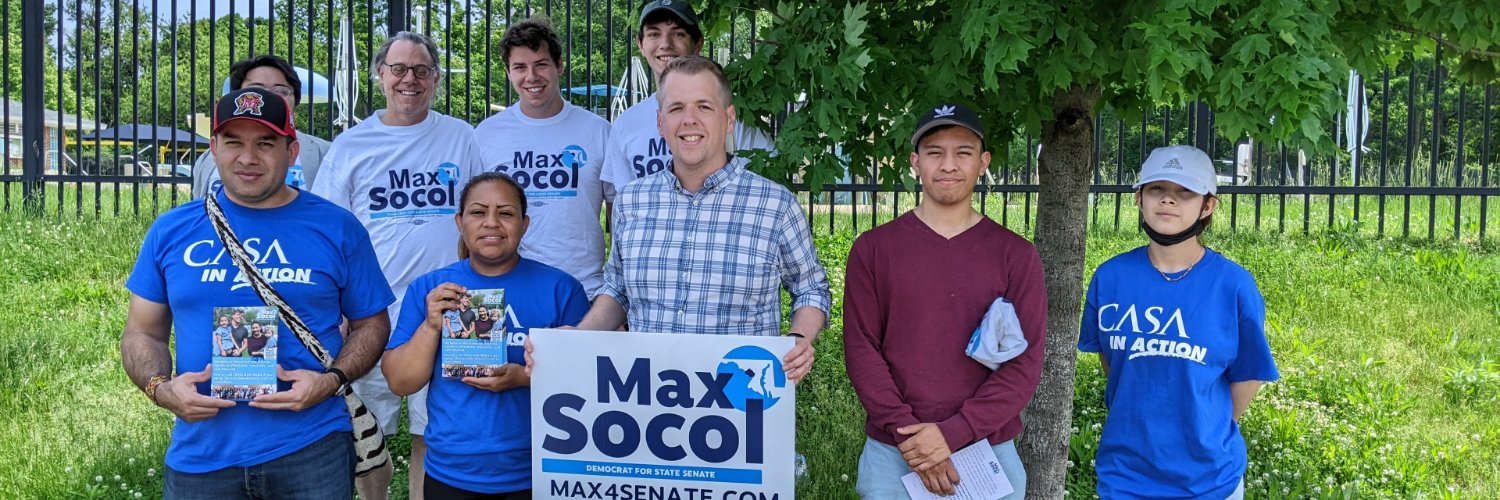 Max Socol for State Senate District 18 banner