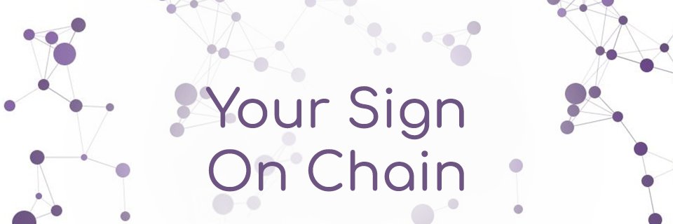 Your Sign On Chain - YSOC banner