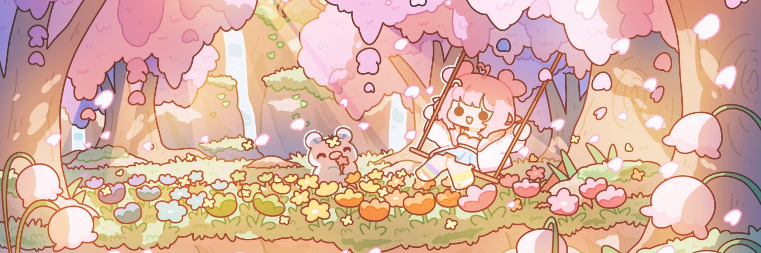 Pink 🌈🌸 || Elf ENVTuber banner