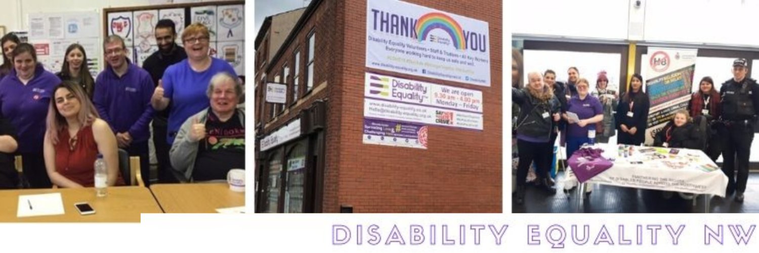 Disability Equality North West's banner