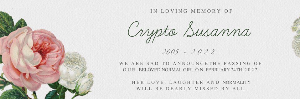 🪦 RIP Susie 🪦 banner