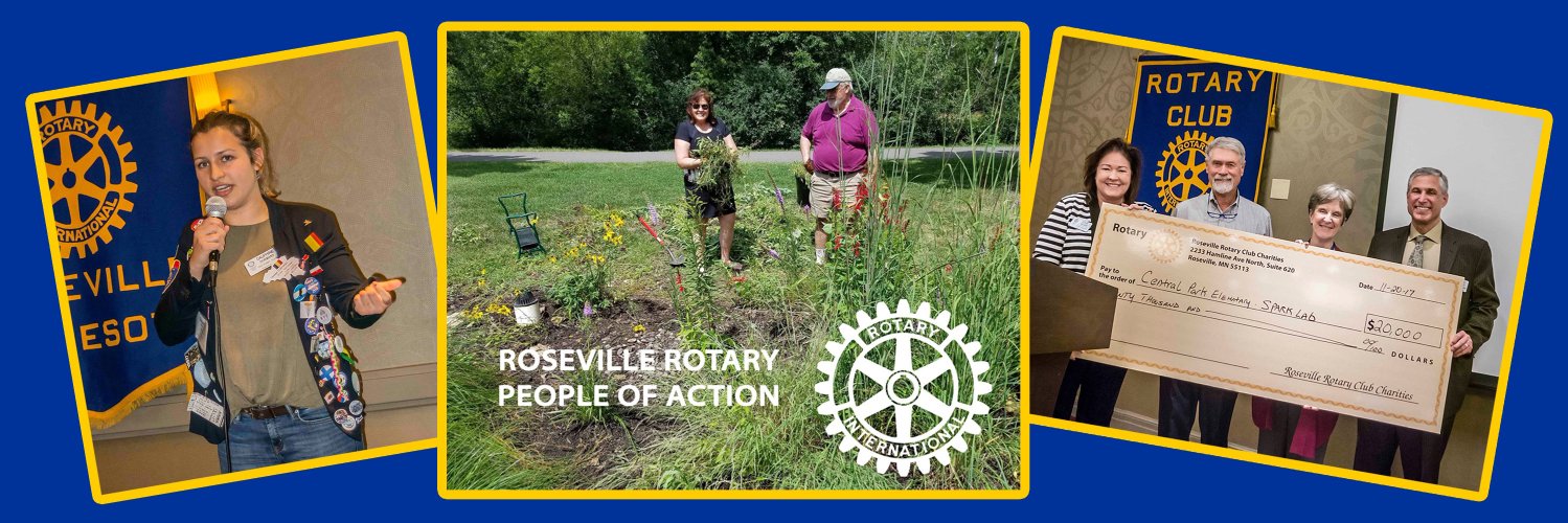 Roseville Rotary MN banner