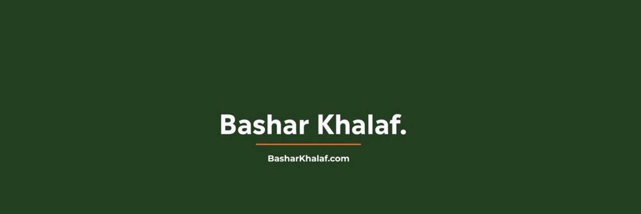 Bashar Khalaf banner