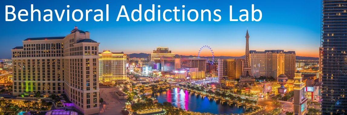 Behavioral Addictions Lab banner