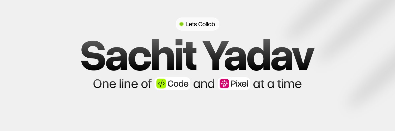 Sachit Yadav banner
