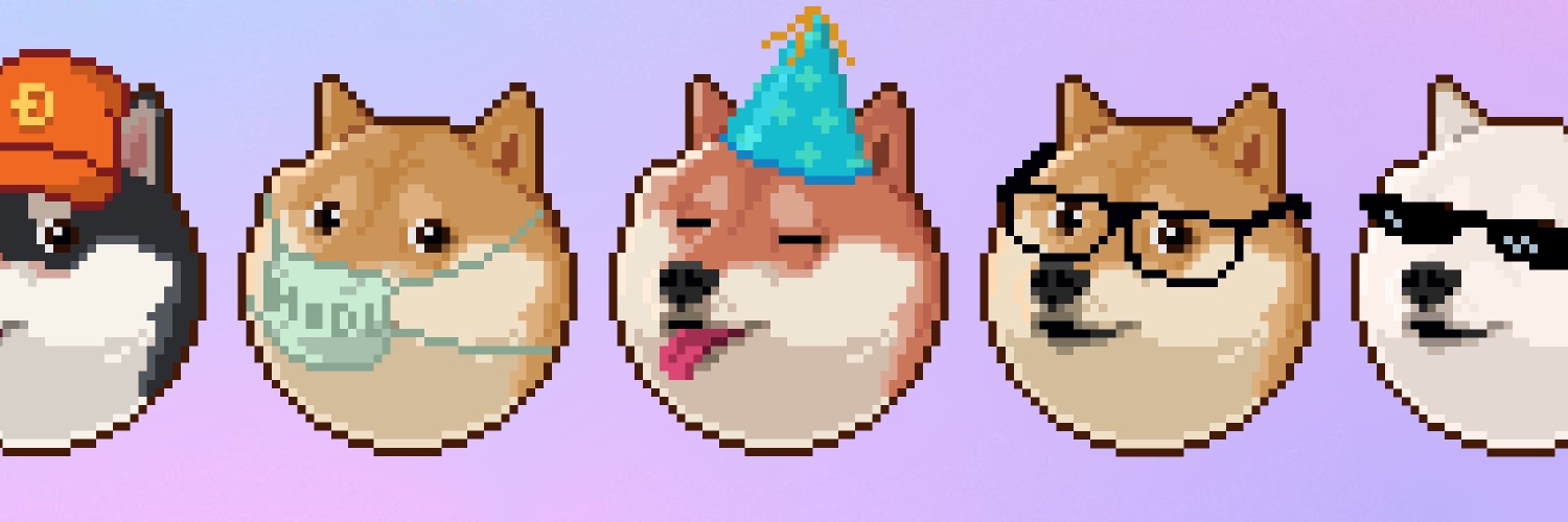 Blocky Doge Profile Banner