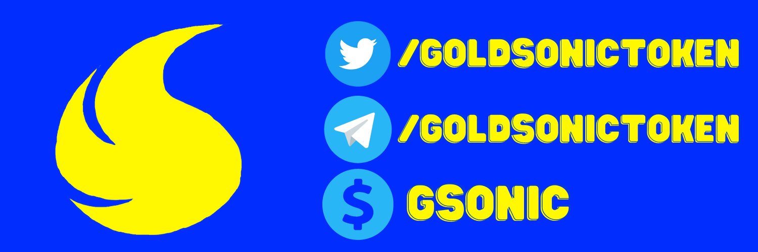 Gold Sonic $GSonic banner