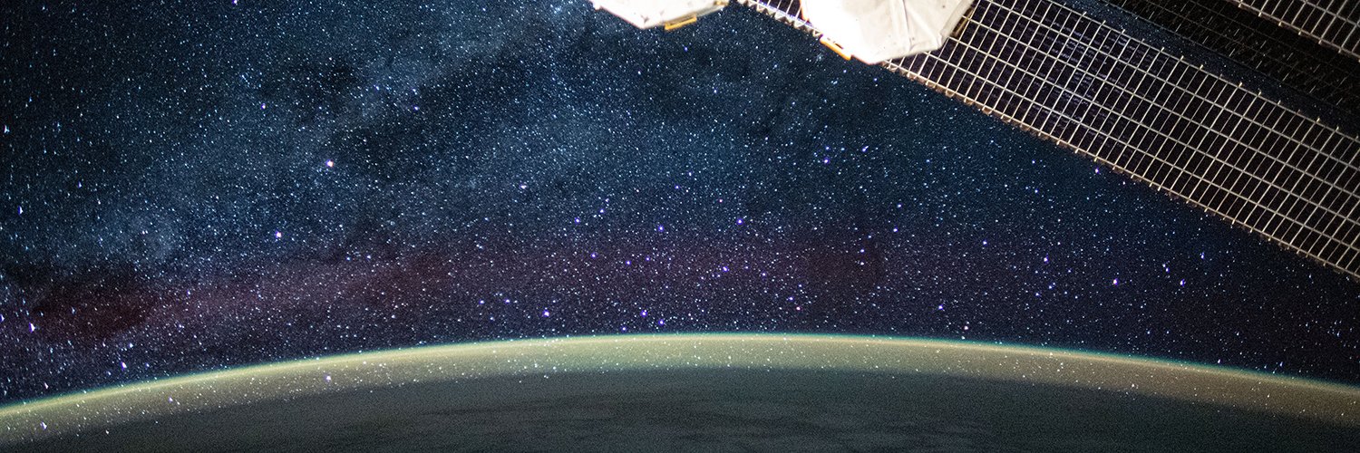 International Space Station's banner