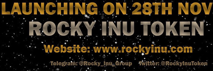 Rocky Inu Official | NFT launching on June 12th banner