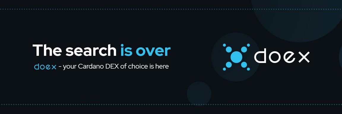 DOEX | Your Cardano DEX of choice is here banner