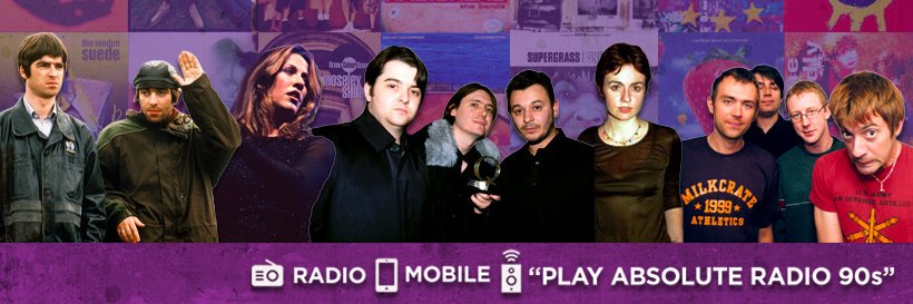 Absolute Radio 90s banner