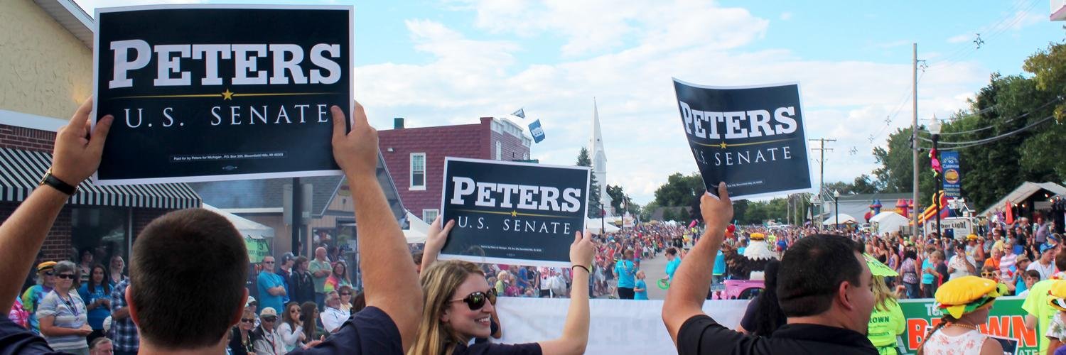 Gary Peters banner