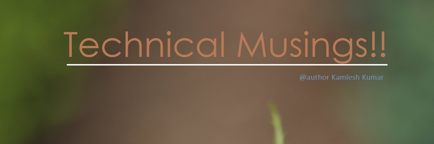 Technical Musings!! (@technicalmusing) | Twitter