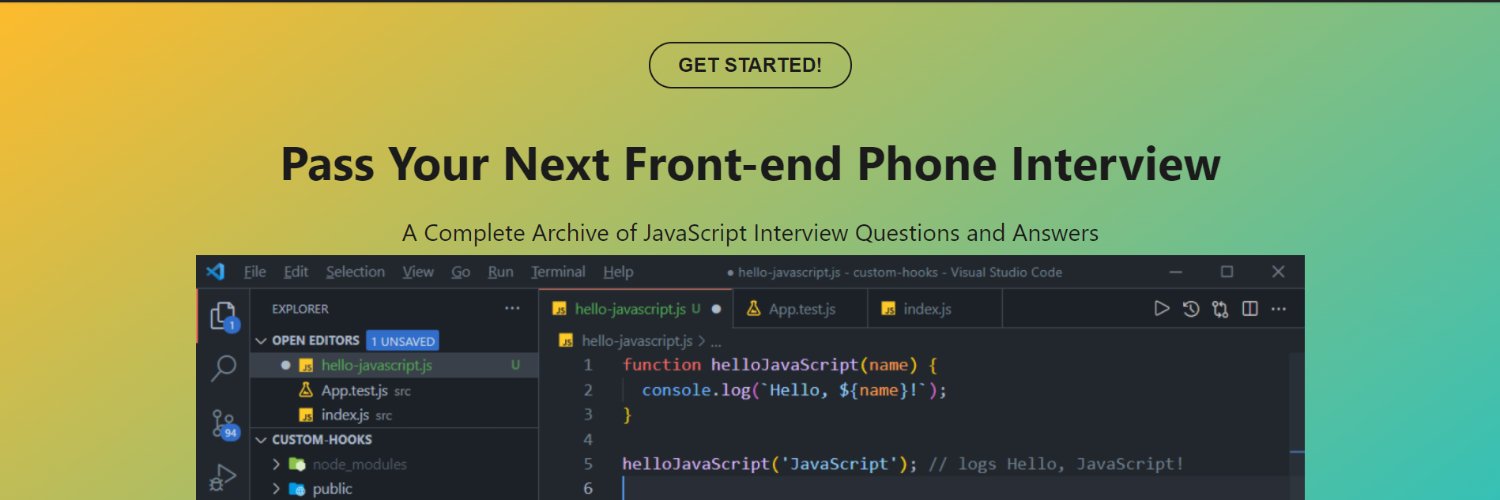 Hello JavaScript banner