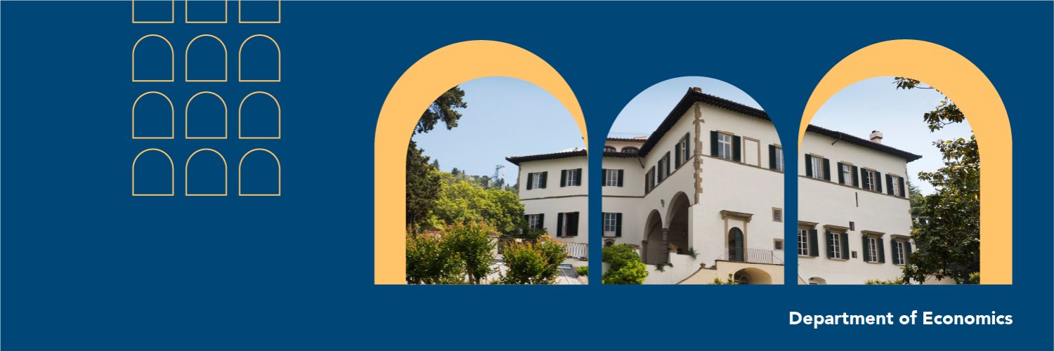 Economics at EUI's banner