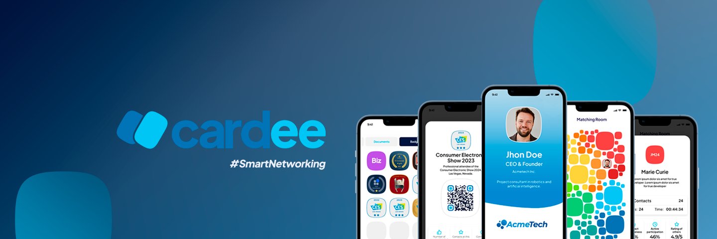 Cardee #SmartNetworking banner