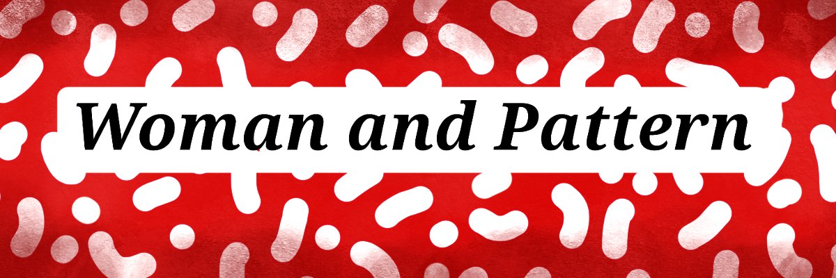 Woman and Pattern banner