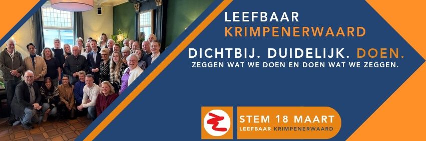 Leefbaar Krimpenerwaard banner