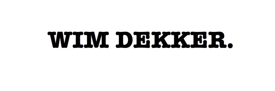WimDekker's profile banner image