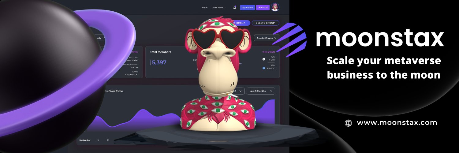 Moonstax (formerly gDEX Metaverse) banner