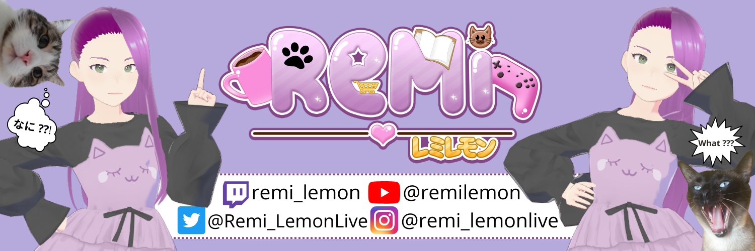 Rémi Lemon🐈‍⬛🐈💜 banner