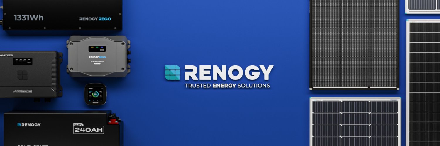 Renogy's profile banner image