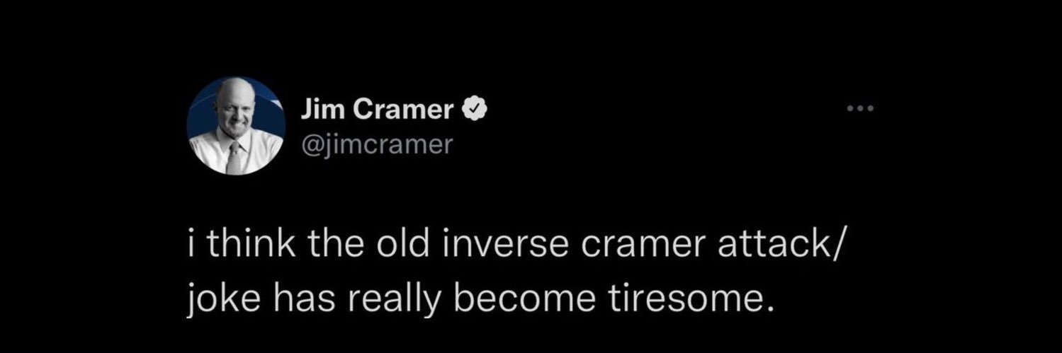 Inverse Cramer's banner