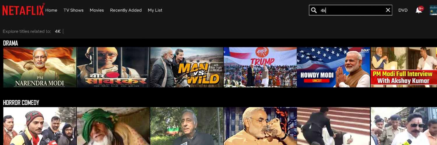NETAFLIX's banner