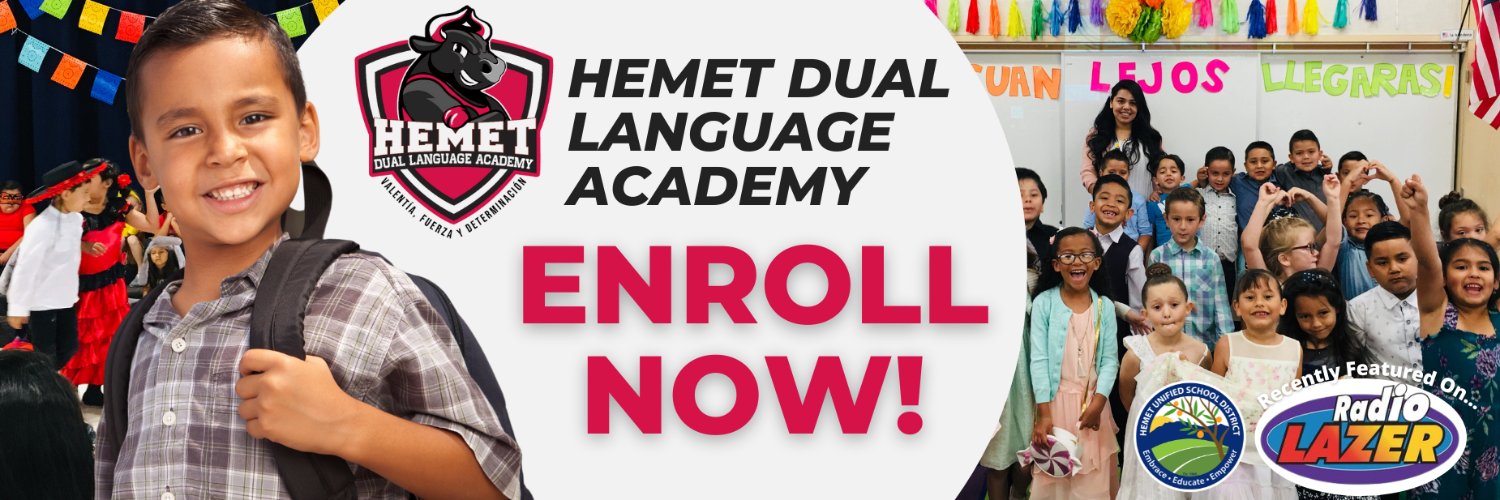 Hemet Dual Language Academy banner