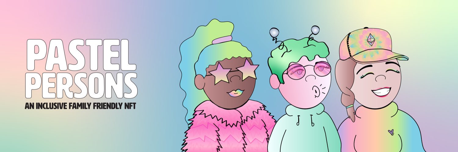 Pastel Persons | MINTING NOW banner