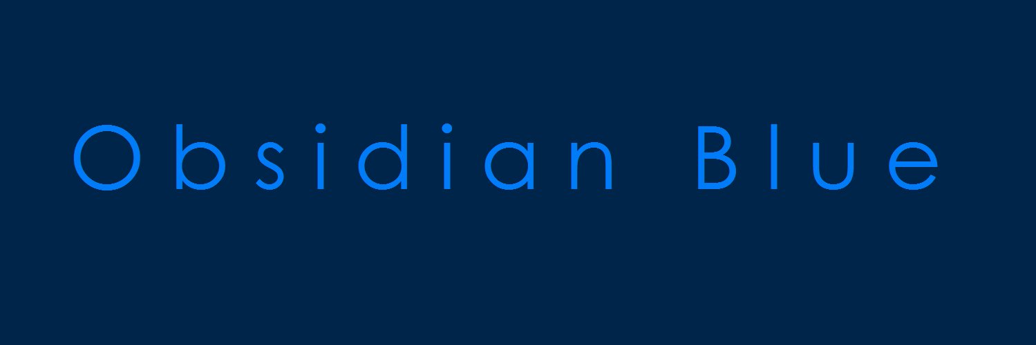 Obsidian Blue banner