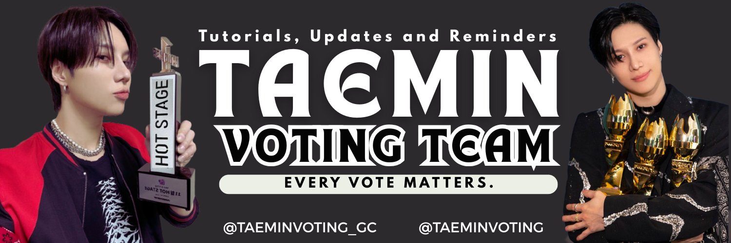 TAEMIN Voting Team banner
