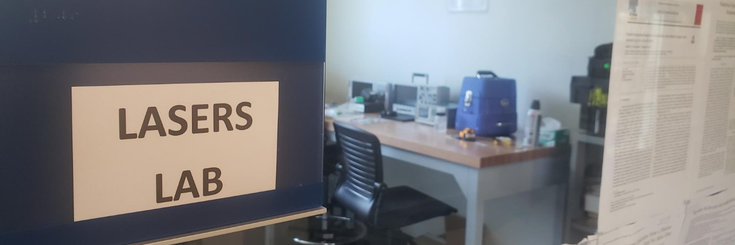 RWU Lasers Laboratory banner