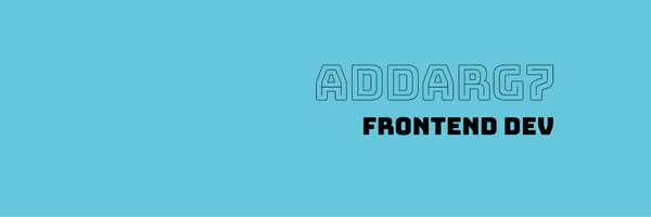 addarg7 Profile Banner