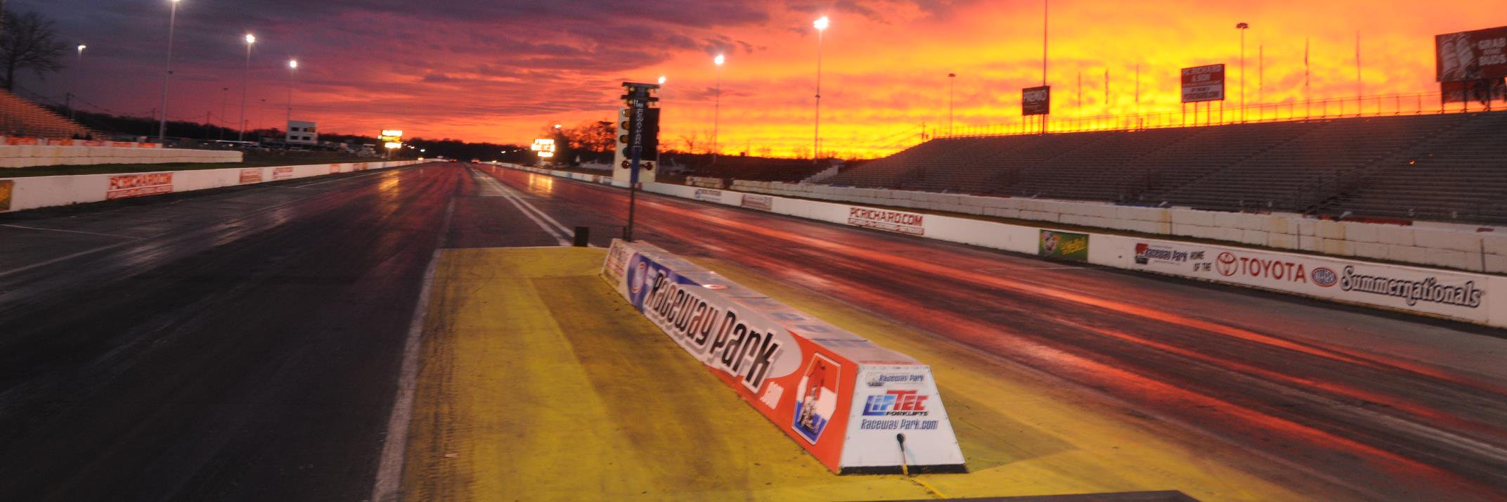Raceway Park banner