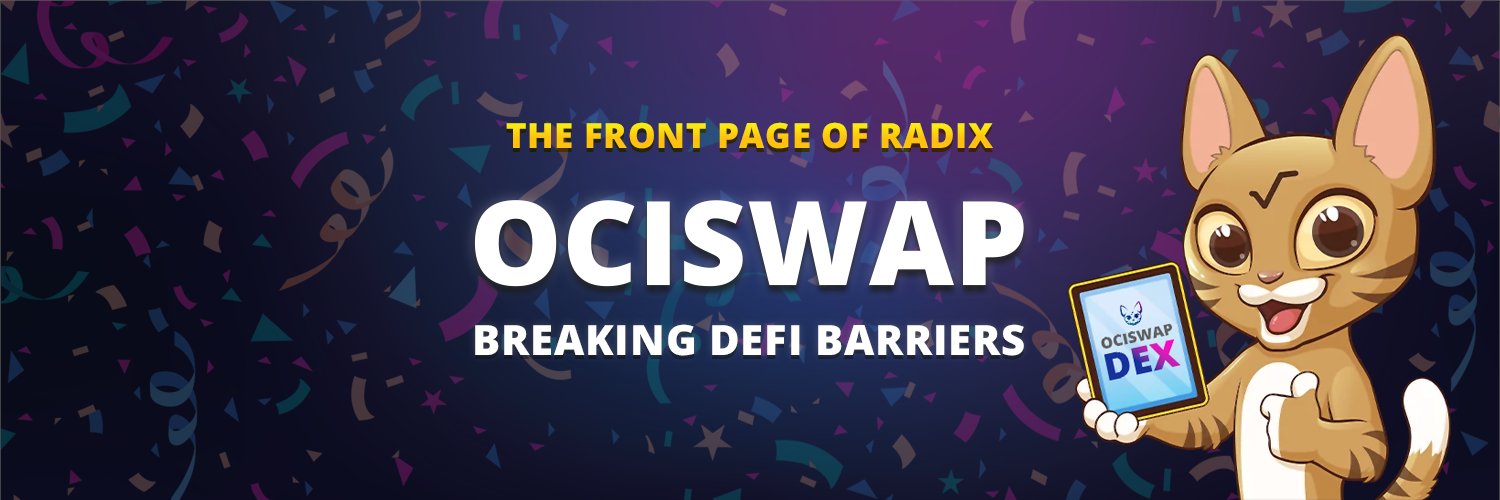 Ociswap - The Radix DEX's banner