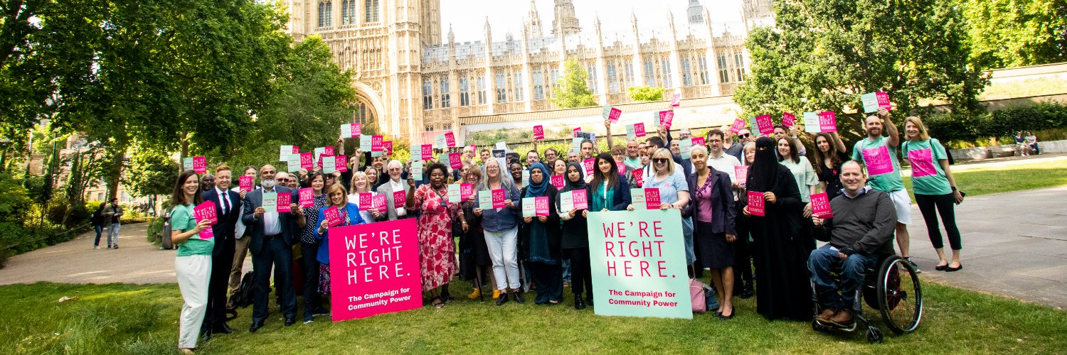 We're Right Here: the campaign for community power's banner